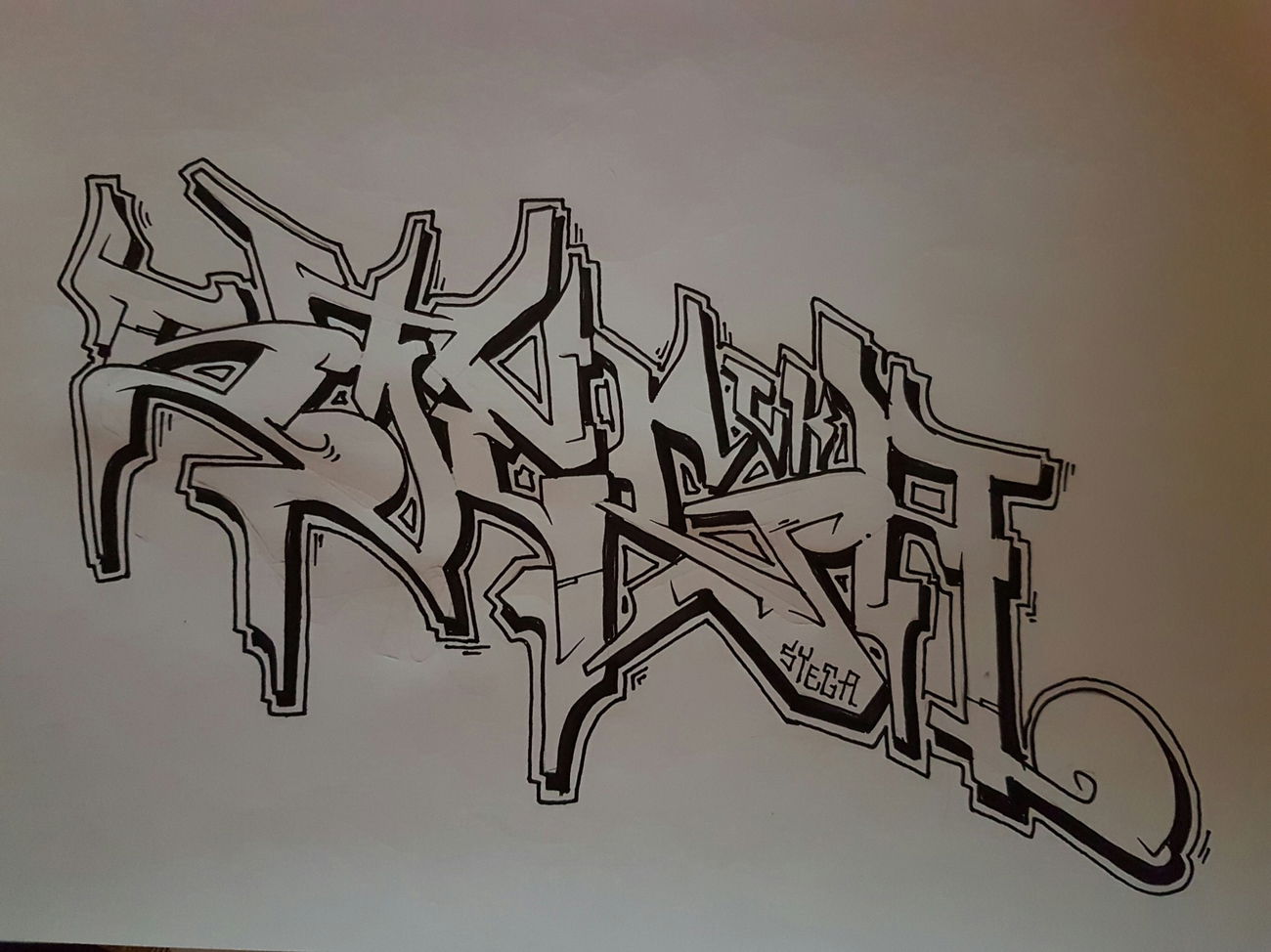 Graffiti Sketch - Photo by zwolli - Stega, ck, 2016