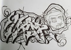 Graffiti Wall - Photo by zwolli - Battle, streetpins, Stega (2017)