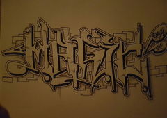 Graffiti Sketch - Photo by zwolli - Bastle, Stega, ck