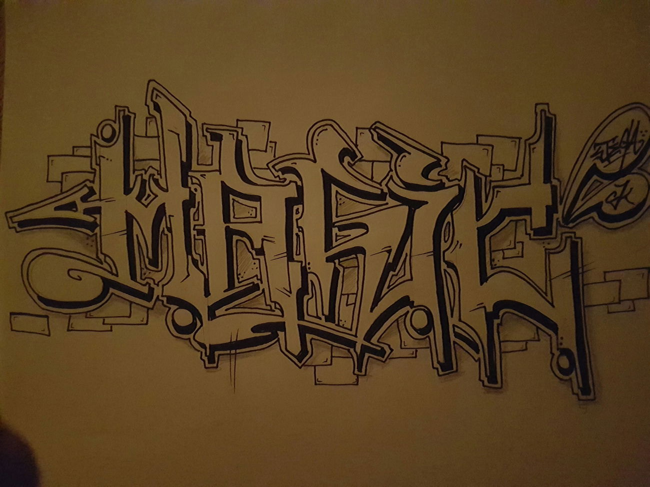 Graffiti Sketch - Photo by zwolli - Bastle, Stega, ck