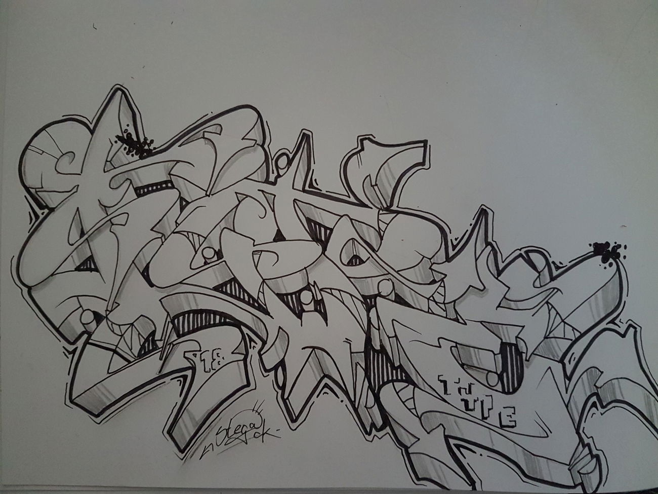 Graffiti Wall - Photo by zwolli - Type, stega, ck (2018)