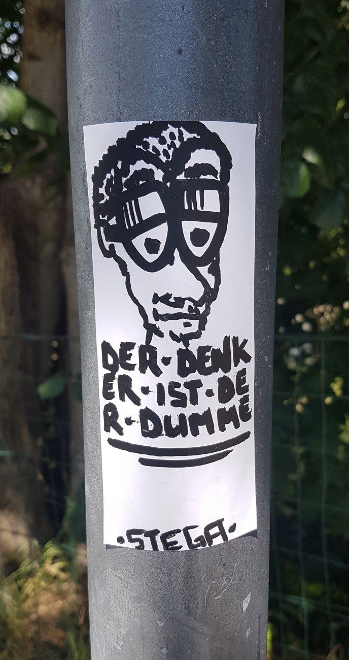 Graffiti Street Art - Photo by zwolli - Stega, Denker, dumme