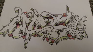 Graffiti Sketch - Photo by zwolli - nice, battle, stega