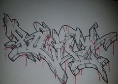 Graffiti Wall - Photo by zwolli - Blut, stega, battle (2017)