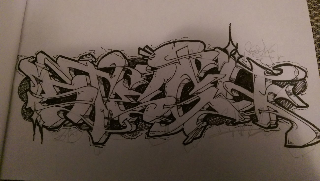 Graffiti Sketch - Photo by zwolli - stega, ck, sketch (2015)