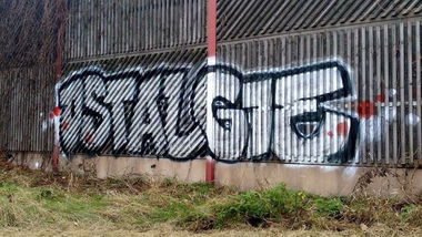 Graffiti Bombing - Photo by zwolli - ostalgie, sgd, dynamo