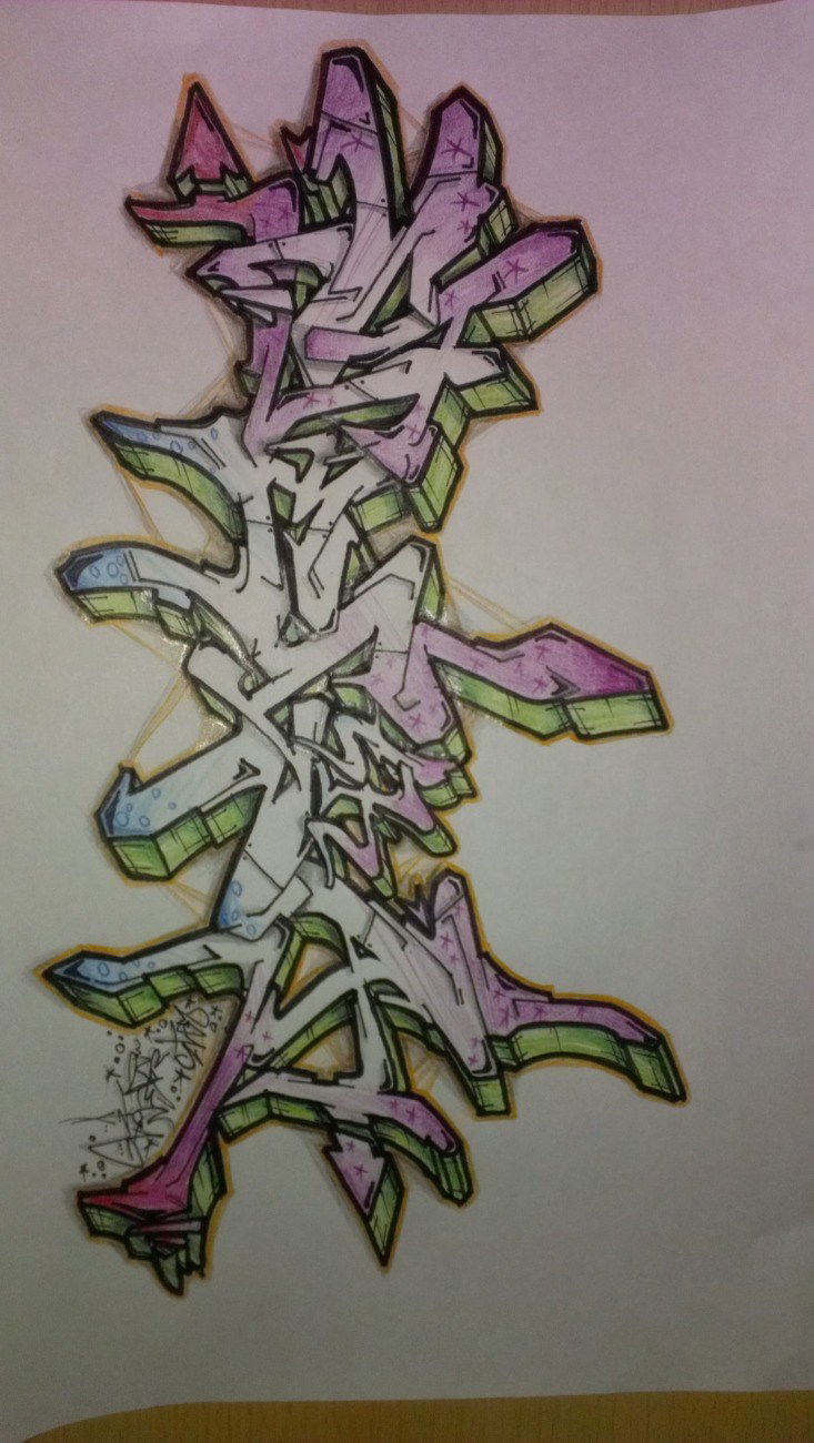 Graffiti Sketch - Photo by zwolli - stega, ck, sar