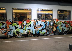 Graffiti Train - Photo by zzzzz