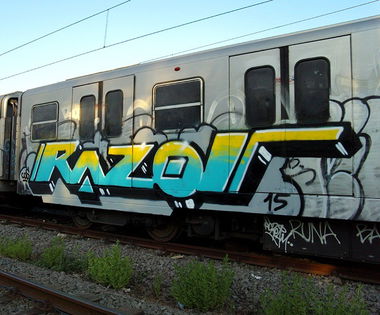 Graffiti Train - Photo by zzzzz - RAZOR (2015)
