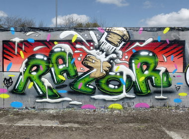 Graffiti Wall - Photo by zzzzz - cheers (2017)