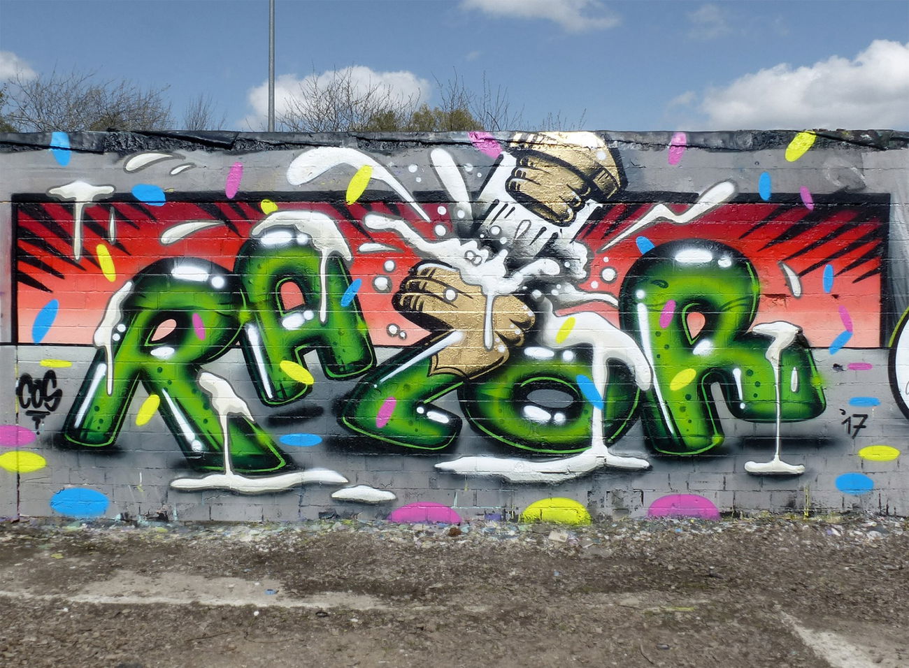 Graffiti Wall - Photo by zzzzz - cheers (2017)