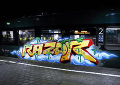 Graffiti Train - Photo by zzzzz