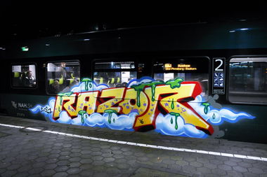 Graffiti Train - Photo by zzzzz