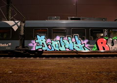 Graffiti Train - Photo by zzzzz (2018)