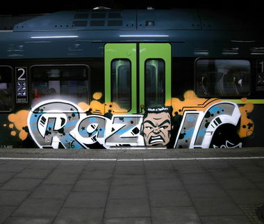 Graffiti Train - Photo by zzzzz - Razor, Graffiti, Charakter (2016)