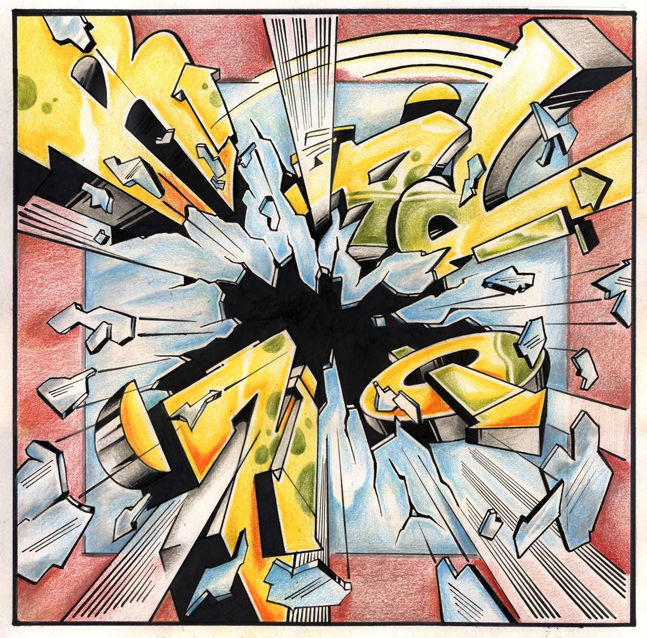 Graffiti Sketch - Photo by zzzzz