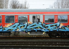 Graffiti Train - Photo by zzzzz - Arse (2015)