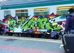 Graffiti Train - Photo by zzzzz - Razor (2016)
