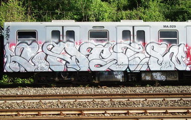 Graffiti Train - Photo by zzzzz - LASH