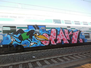 Graffiti Train - Photo by zzzzz - opak