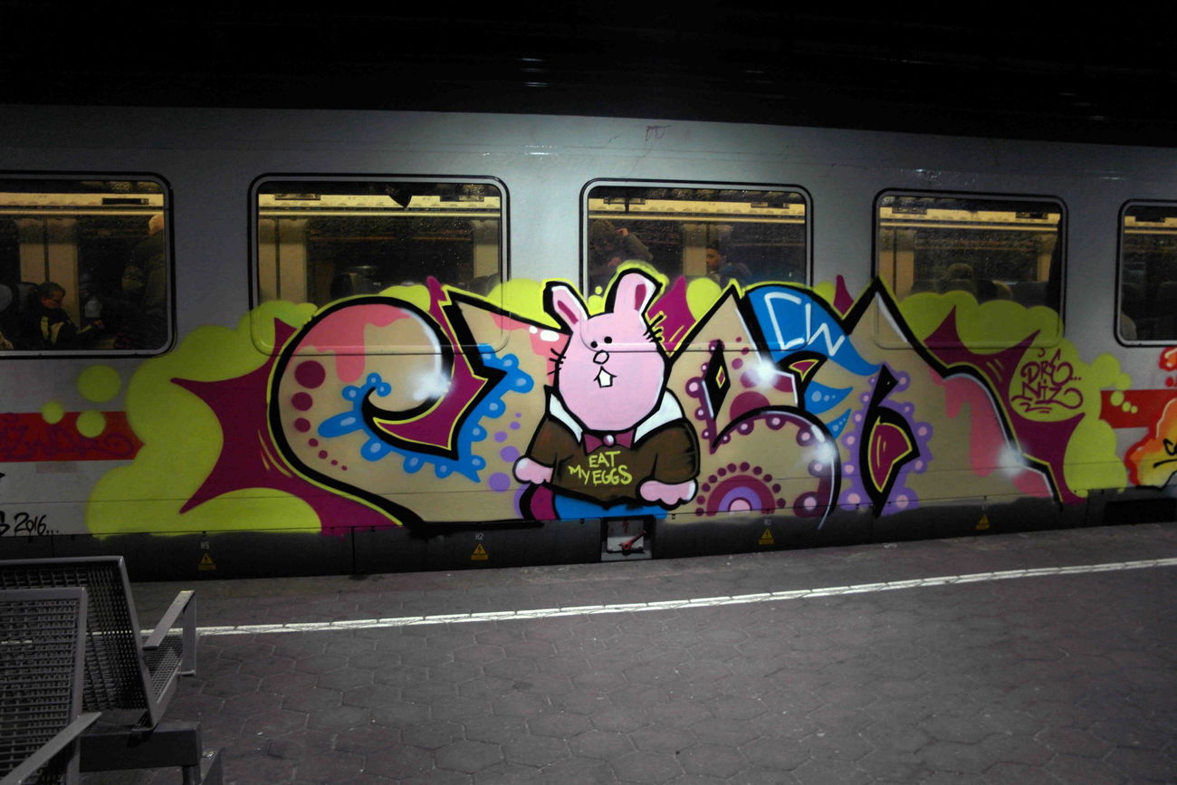 Graffiti Train - Photo by zzzzz - Vier (2016)