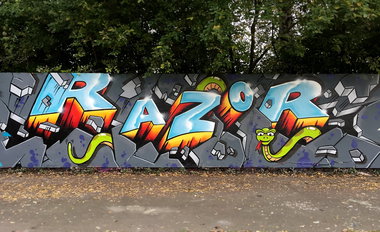 Graffiti Wall - Photo by zzzzz - Razor, Graffiti (2016)