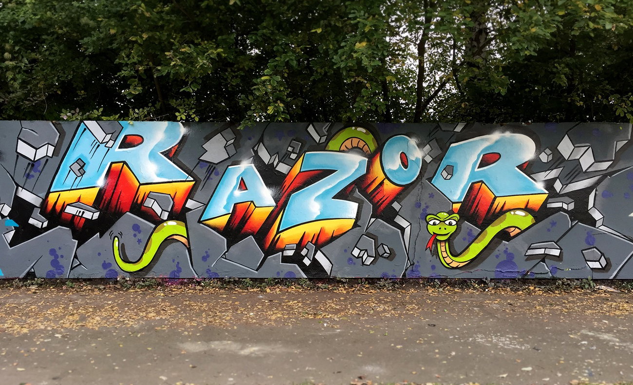 Graffiti Wall - Photo by zzzzz - Razor, Graffiti (2016)