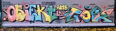 Graffiti Wall in Hannover - Photo by zzzzzz - Obiekt, Kimbo, Lego (2013)